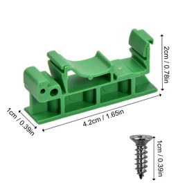 35 mm DIN Rail Mounting, 10 Sets 35 mm PCB DIN C45 Adapter, PCB Bracket DIN Rail, Circuit Board Holder for Fixing Circuit Boards or Electronic Switching Devices (Black)