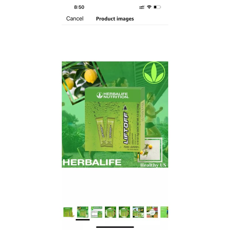 Herbalife Nutrition LIFTOFF Energy Stick Packs -Lemon-Lime Blast - 30