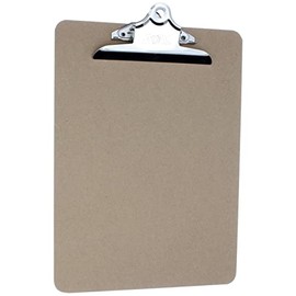 HQ Advance Products Masonite Clipboard, Letter Size 9 x 12.5 Inch with Standard Clip (04004), Colors May Vary
