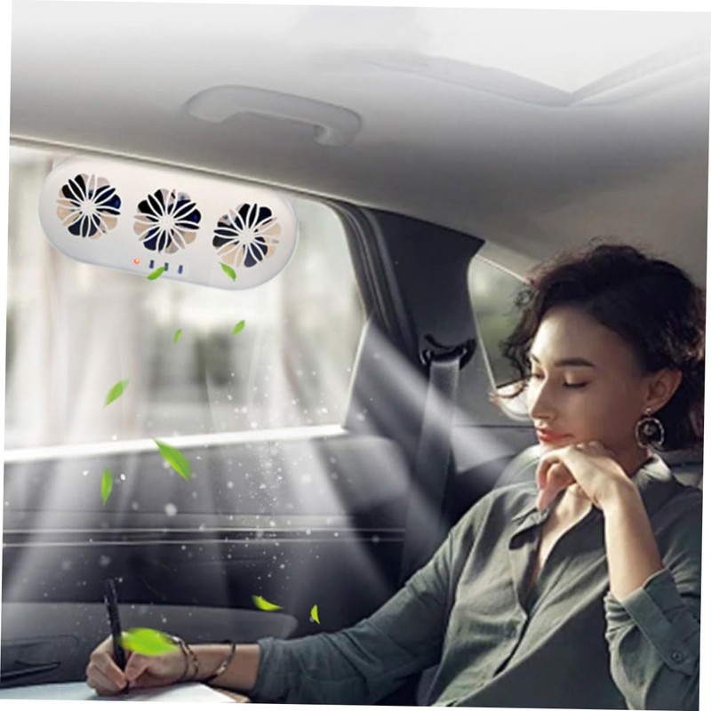 CHILDWEET Car Window Exhaust Fan USB Ventilation System for Cars