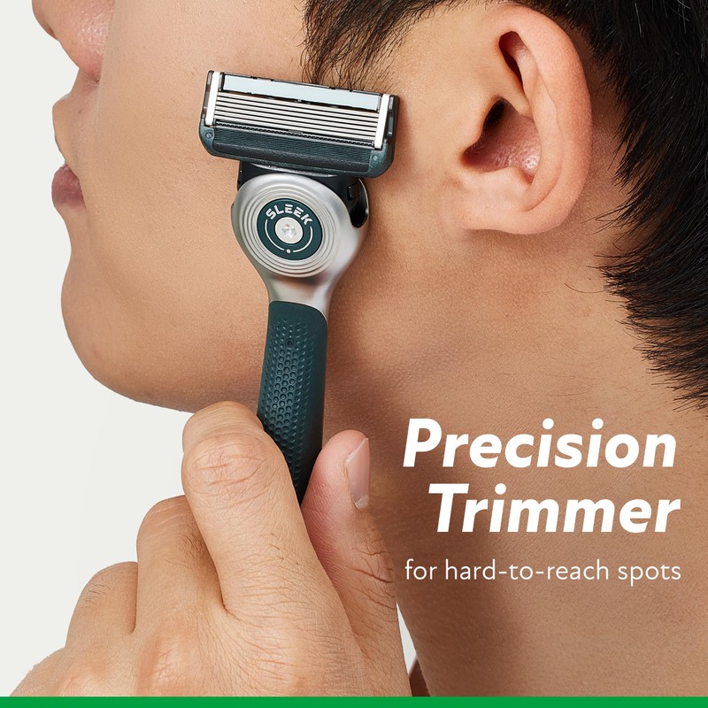 DORCO SLEEK Six Blade Razor System with Multi-Flex Technology, Precision