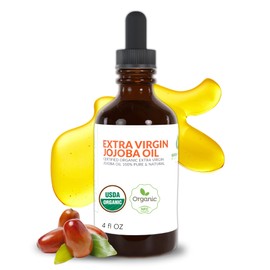 Green Virgin Products 100% Pure Organic Jojoba Oil - 4 Fl Oz (Pack of 1)