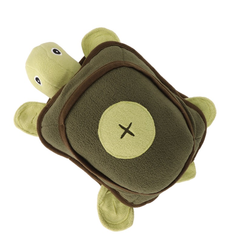 Dog Sniffing Training Toy Squeaky Plush Turtle Shape Interactive Bite