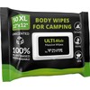 Toallitas Corporales para Camping Pure Active, 50 Toallitas XL 12"x12",