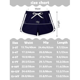 Resinta 5 Packs Girls Cotton Athletic Shorts Active Running Shorts Toddler Summer Shorts Dolphin 12-14 Years