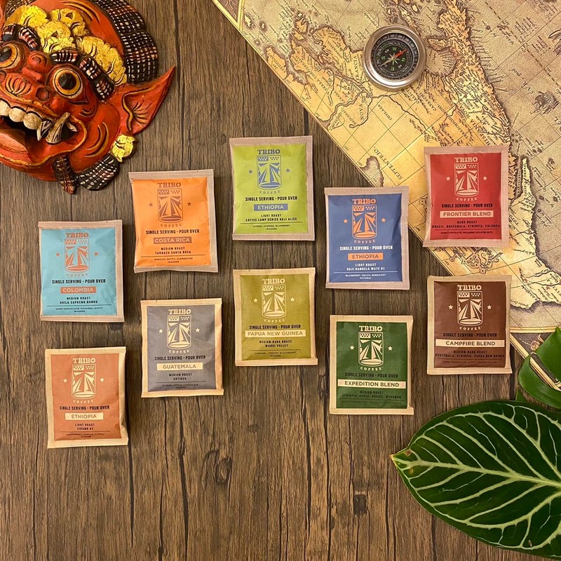 TRIBO COFFEE Single-Serve Portable Pour Over Drip Coffee - Discovery