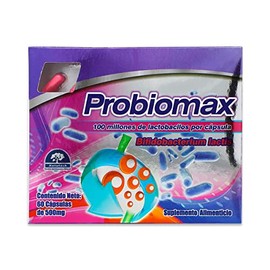 PROBIOMAX, 60 CAPSULAS DE 500 MG                                                                                                                      