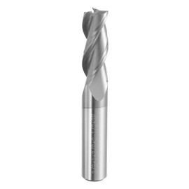 sourcing map Spiral Router Bit 3/8" Cut Dia 3 Flutes Up Cut AITiN Coated End Mill Bits Milling Cutter for Wood Carving (3/8" Shank 1" Cut Length 2-1/2" Long 30 Degree Helix HRC44-46)