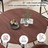 VECELO 5 Piece Dining Table Set for 4, Wood Grain