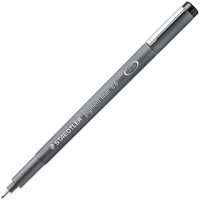 STAEDTLER 308 06-9 Pigment Liner Fineliner Pen - 0.6mm Nib