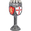 Nemesis Now English Goblet 17cm Grey, Resin w/Stainless Steel Insert,