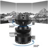 Panoramic Tripod Head Dual Panorama Low Gravity 360 Degree Rotating