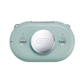 Toffy FN16 Cool Hands-Free Fan with Cooling Plate with Neck Hanging Strap, Small Fan, Retro, Cute, Stylish, FN16 (Pale Aqua)