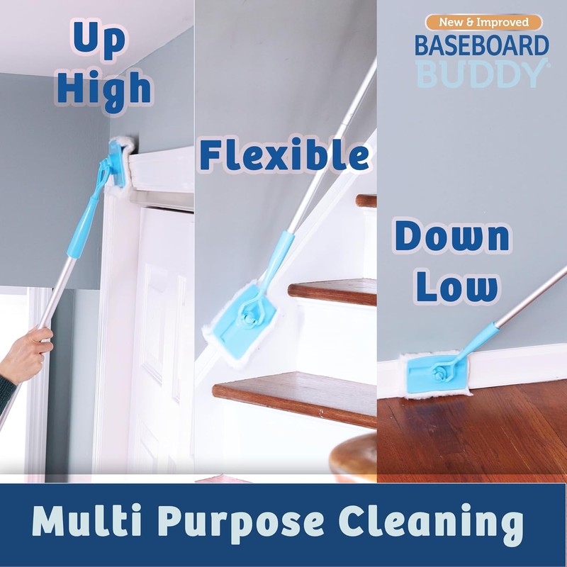 Baseboard Buddy 20-Pack Replacement Pads | Reusable Cleaning Pads for