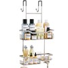 HapiRm Hanging Shower Caddy Over the Door with Soap Holder,