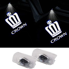 Toyota Crown 180 Series 200 Series 210 Series Courtesy Light, Door Welcome Light, Courtesy Lamp, LED Logo Projection, Set of 2, Car Door Lamp (01-Rear Door)