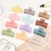 Sisiaipu 3.5 Inch Square and Rectangular Hair Clips - 12