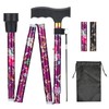 Folding Cane, Women's, Lightweight, Aluminum, Extendable, Height Adjustable, Unisex, Cane,