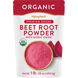 Piping Rock Beet Root Powder Organic | 1 lb (454 g) Bag | by Piping Rock