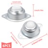 6 PCS 5/8" Nylon Roller Ball Transfer Bearing Casters Units,