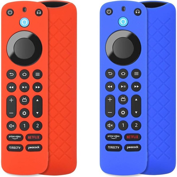 Silicone Cover (2pcs) Compatible with Alexa Voice Remote Pro, Anti