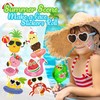 300Pcs Summer Make a Face Stickers Roll Hawaii Watermelon Pineapple