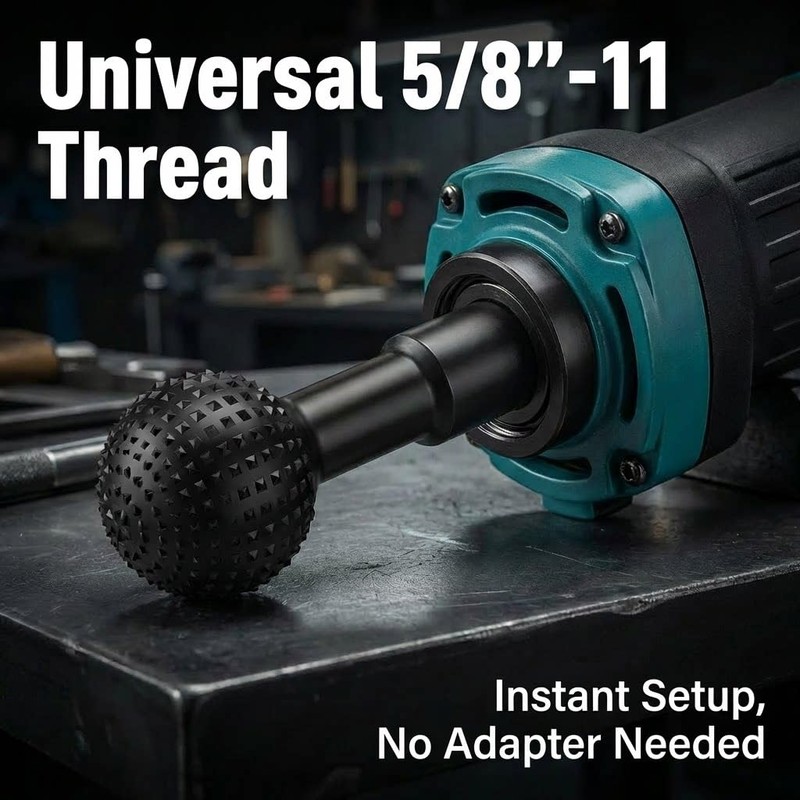 3Pcs Sphere Rotary Burr Set for 4.5" & 5" Angle