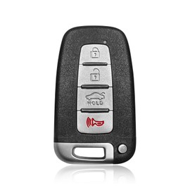 Keylessbest Key Fob Remote Replacement for 2013 2014 2015 Hyundai Azera Equus Kia Borrego 4 Buttons 315MHz SY5HMFNA04,Black