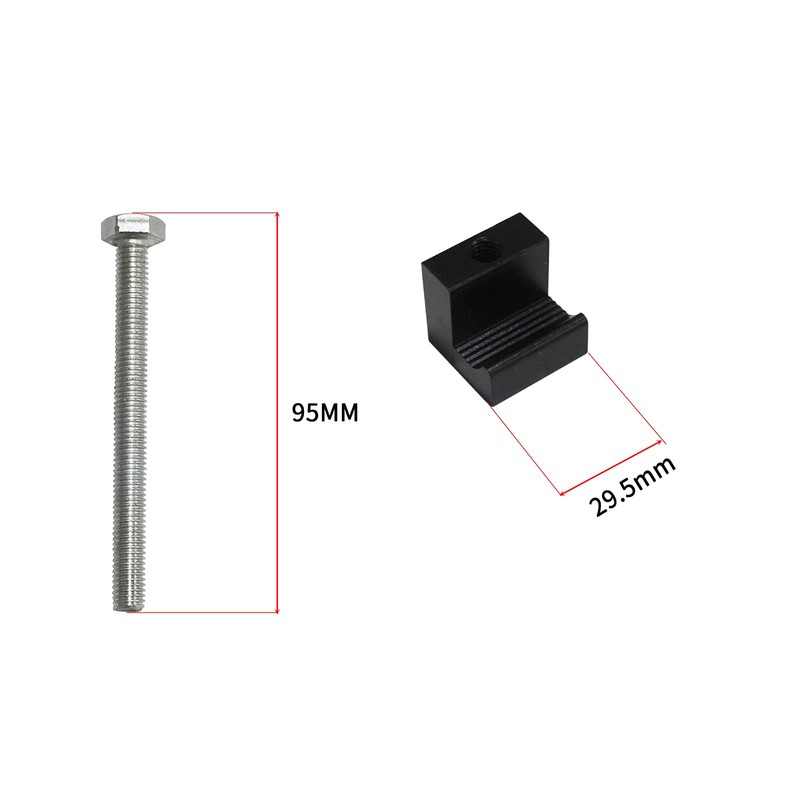 MSCRP Aluminum Mounting Clamps for Pickup Truck Tool Box Mount