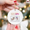 Aunt Christmas Decoration Tree Pendant Ceramic Round Advent