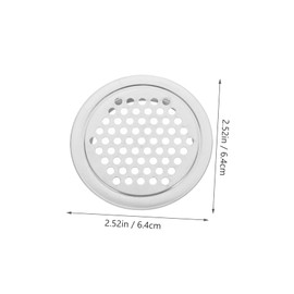 Operitacx 1 Satz Kabinett Atmungsaktive Lochabdeckung Entlüften Ventilatoren Luft Lüftungsverlängerung Lüftungsschlitze Für Küchenschränke Lamellenabdeckung Rostfreier Stahl Silber 12 Stück