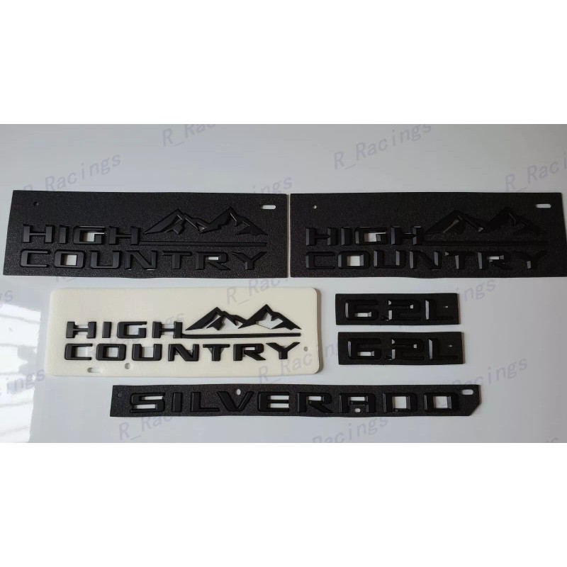 GM Auto Fender Matte Black High Country Rear Silverado Hood