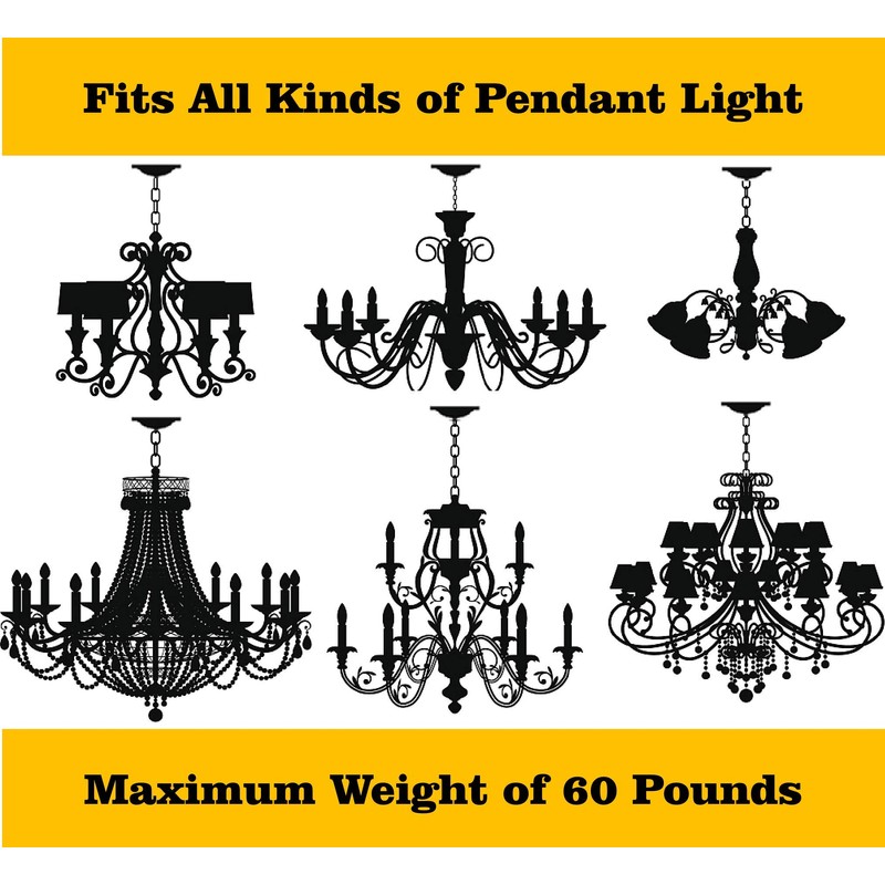 ROJOSER Heavy Duty Canopy Kit and 3.2 feet Pendant Light