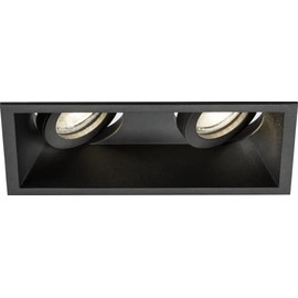 Knightsbridge Dipa Twin Tilt Anti-Glare Black Downlight