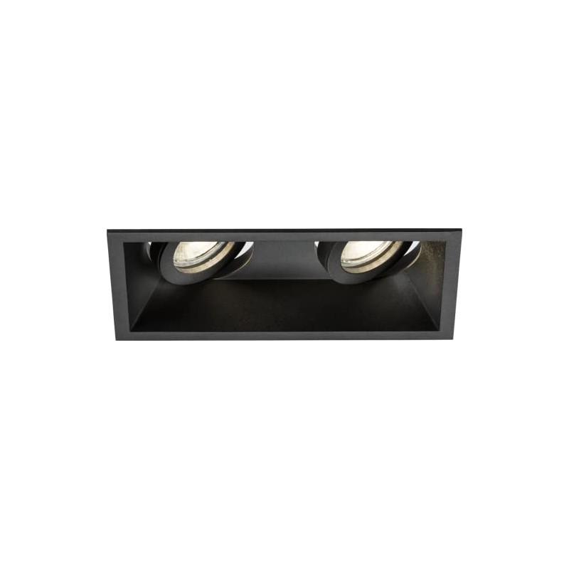 Knightsbridge Dipa Twin Tilt Anti-Glare Black Downlight