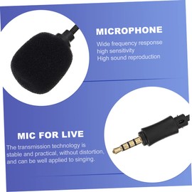 Generic 4pcs Portable Microphone for Laptop Omnidirectional Noise Reduction Mic for Live Streaming Singing and Recording Compact Design for Easy Carrying and Use