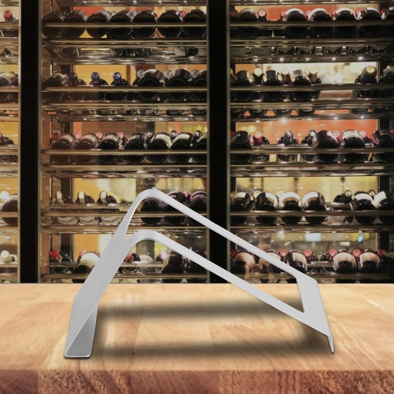 Stainless Steel Single Wine Bottle Rack Holder Display