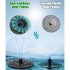 SZMP Solar Water Fountain Upgraded 100% Glass Panel, 3.5W Solar