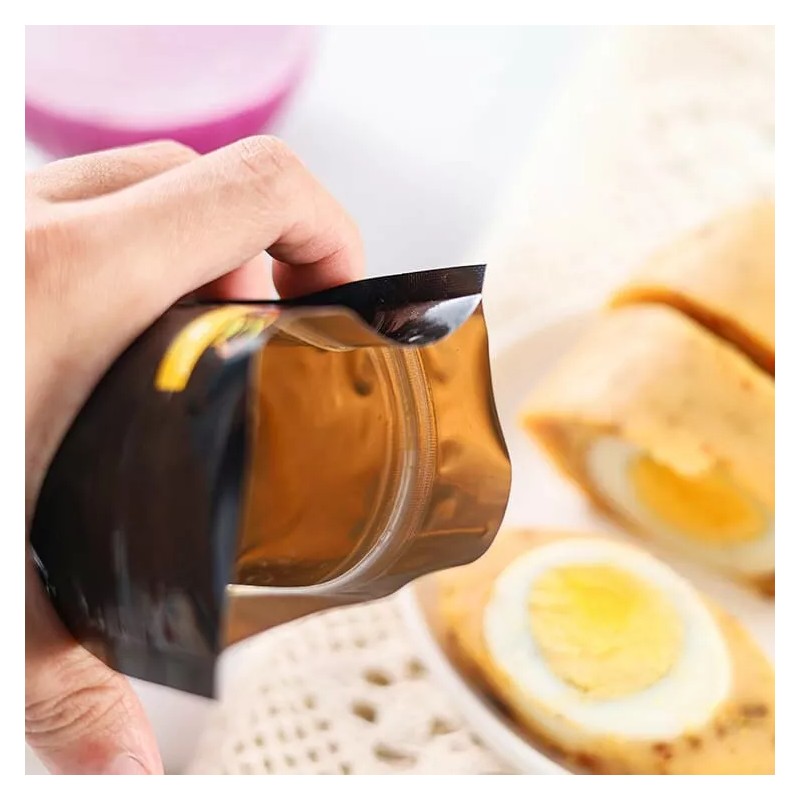 Bimbo Kitchen Reusable Moimoi Cooking Pouch (Pack of 50) Stand-Up