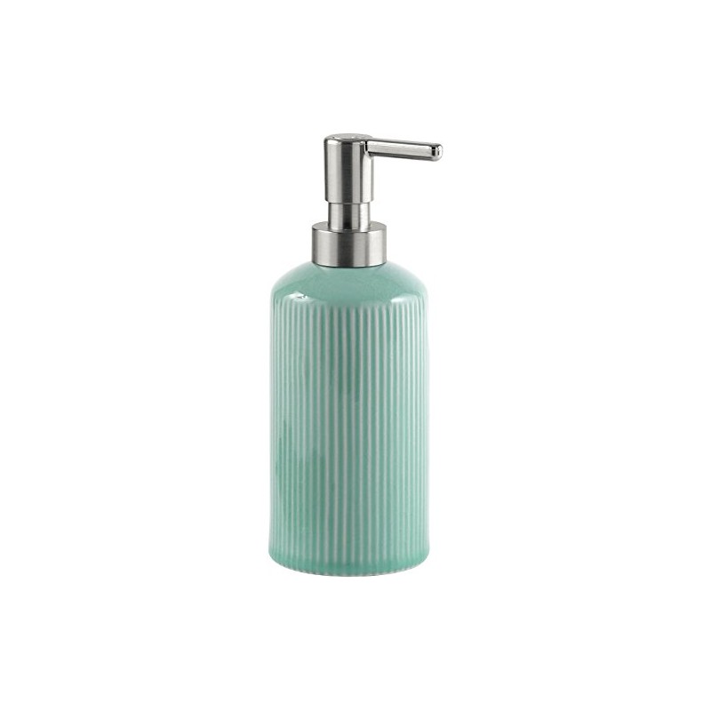 Gedy Sabina Soap Dispenser, Ceramic, Aquamarine, 7.5 x 7.5 x 19