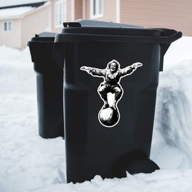 Extra Large 460mm 'Vintage Circus Clown on Ball' Permanent Sticker Decal for Cars/Windows/Bins/Walls (DW00122379)