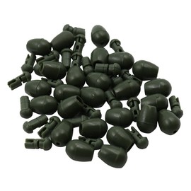 Namvo 50pcs Quick Change Beads Camo Fishing Hooklength Instantly Shock Bead for Carp Fishing Feeder