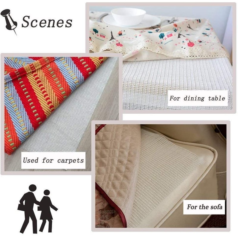 HEQUN - Non-Slip Mat, Carpet Underlay, Non-Slip Protection for Carpet,