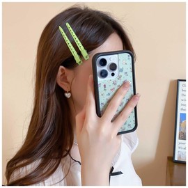 Allereya Metal Hair Clips Green Hair Pin Clip Duck Bill Hair Clips Long Side Clip Barrette Metal Alligator Curls Clips Simple Hair Barrette Decorative Hair Accessories for Women