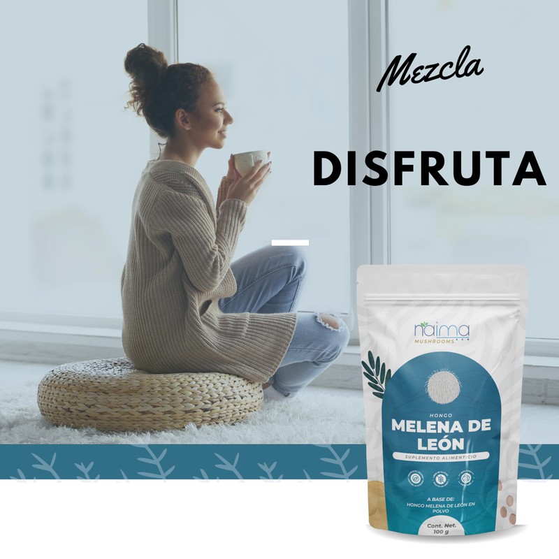 NAIMA Hongo Melena de León en Polvo, 100 g |