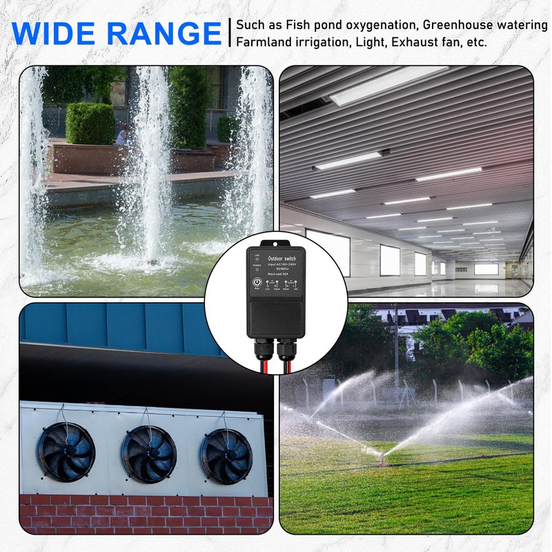 Remote Control Switch, Waterproof Wireless Remote Switch 220 V/240 V