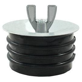 HARSKIYER 3 Inch Sewer Cleanout Cap, Durable Mechanical Test Plug Metal Sewer Drain Cover, Sewage Pipe Cap with Wing Nut for Pipes, Sinks, Pools