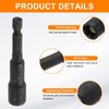 sourcing map Magnetic Nut Driver 8mm Hex Drive Socket CR-V