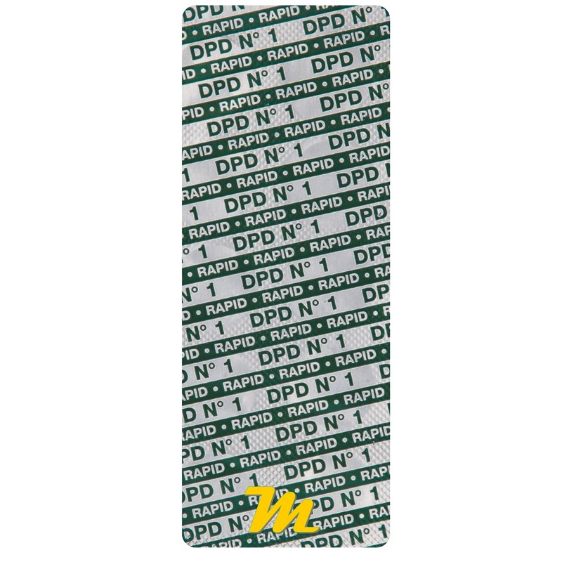 Rapid Test Tablets, 50 x DPD N°1 Free Chlorine and