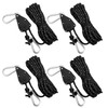 Pack of 4 Guy Ropes Camping 6 mm, Guy Line